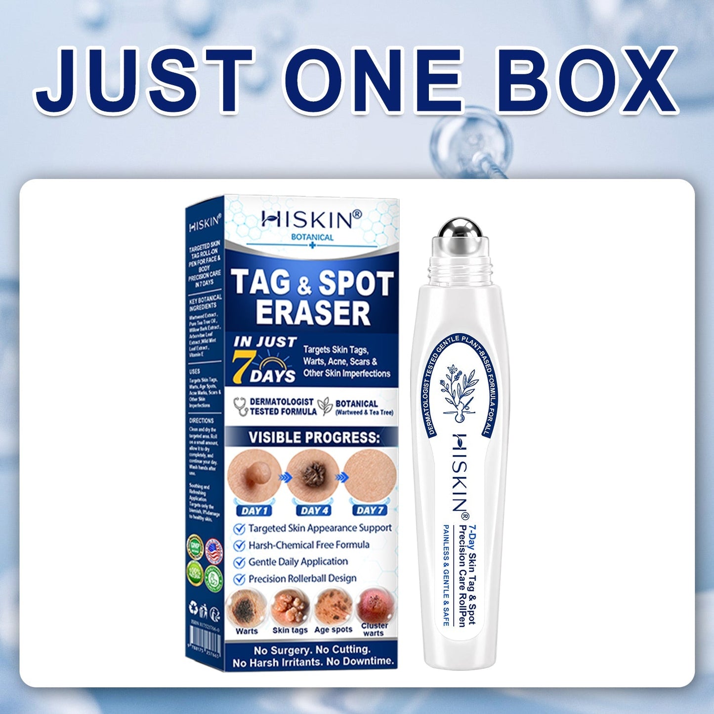 𝐇𝐈𝐒𝐊𝐈𝐍®🎉 𝟕-𝐃𝒂𝘆 𝐒𝗸𝐢𝐧 𝐓𝒂𝗴 & 𝐒𝐩𝙤𝐭 𝐄𝐫𝒂𝐬𝙚𝐫 Painless & Scar-Free Advanced Imperfection Removal Rollerball Pen (Copy)
