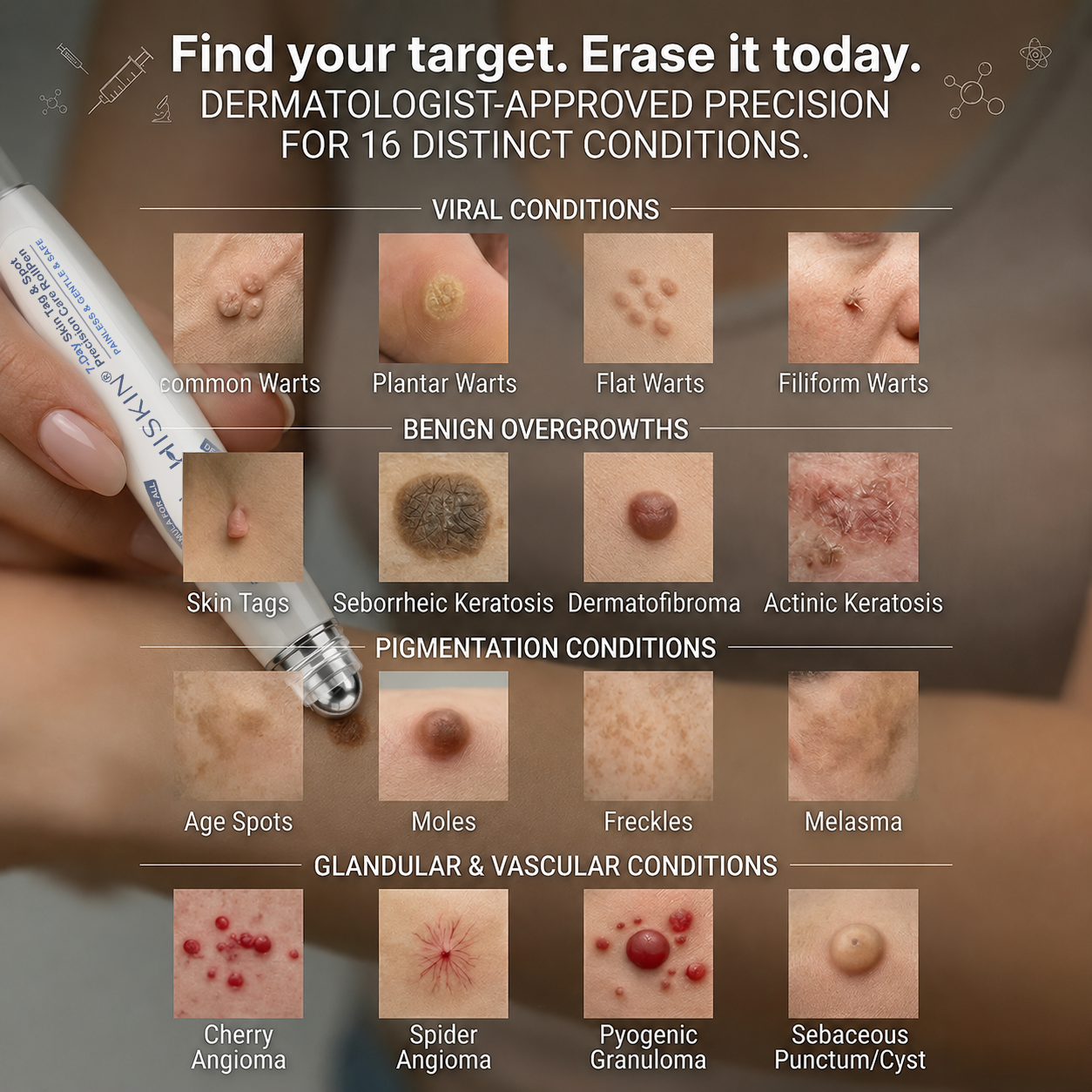 𝐇𝐈𝐒𝐊𝐈𝐍®🎉 𝟕-𝐃𝒂𝘆 𝐒𝗸𝐢𝐧 𝐓𝒂𝗴 & 𝐒𝐩𝙤𝐭 𝐄𝐫𝒂𝐬𝙚𝐫 Painless & Scar-Free Advanced Imperfection Removal Rollerball Pen (Copy)