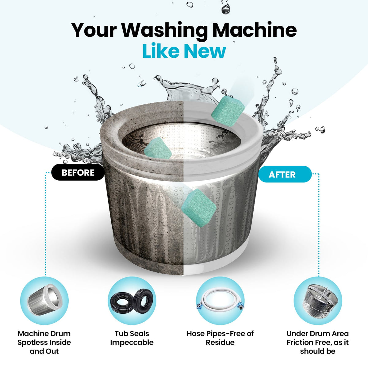 🔥Uproot Washing Machine Cleaner